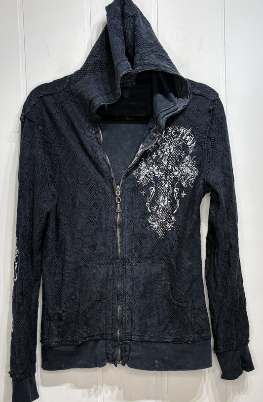 Affliction Reversible Graphic Zip Hoodie