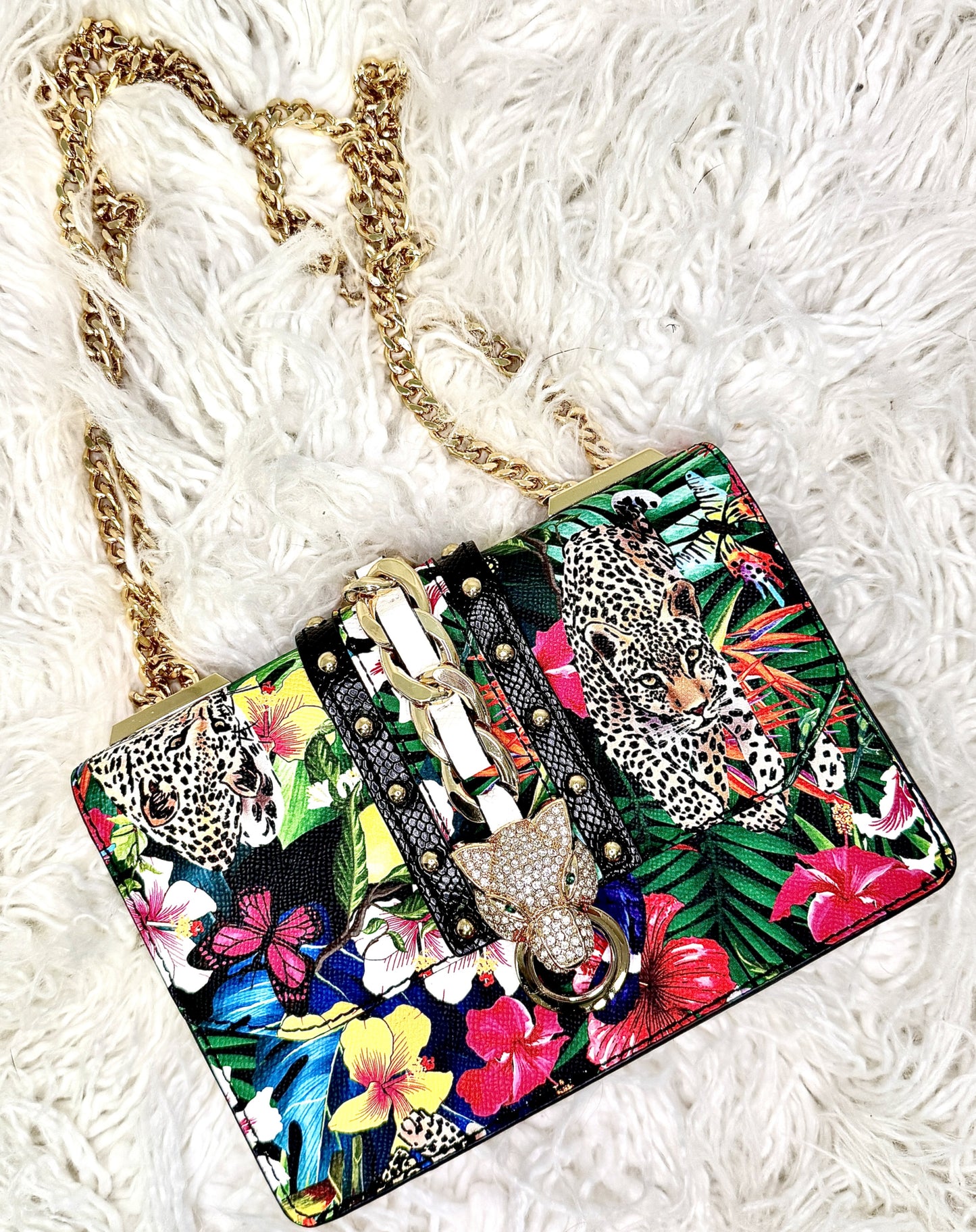 Aldo Jungle Print Crossbody Bag