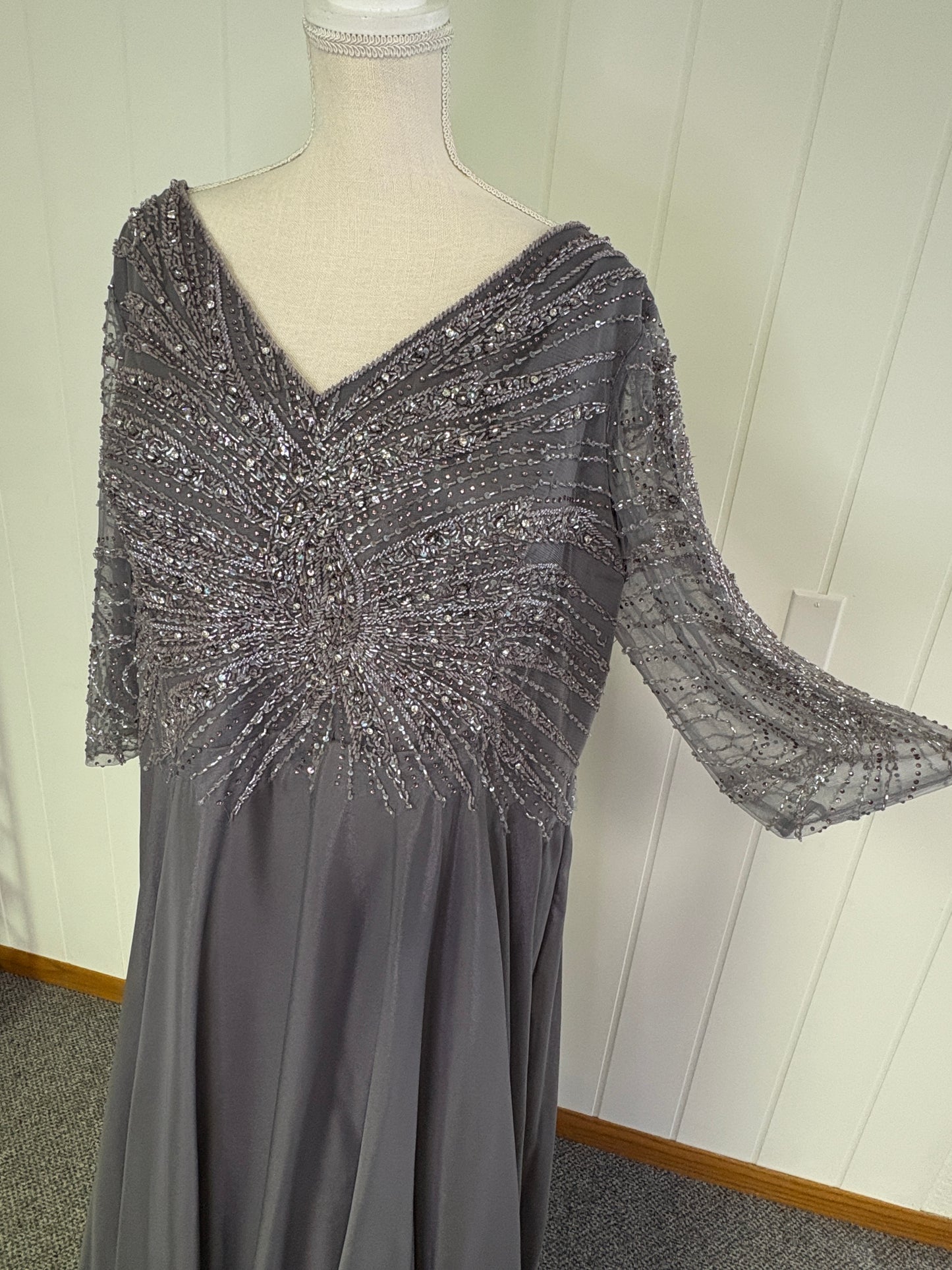 Mother of Bride Beaded Dress
