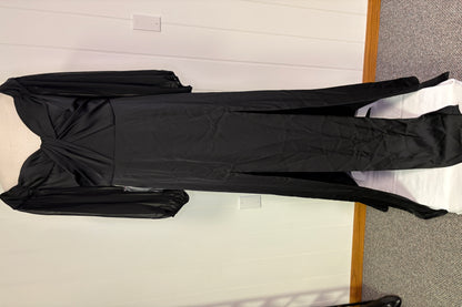 Formal Off Shoulder Dress Sheer Sleeves