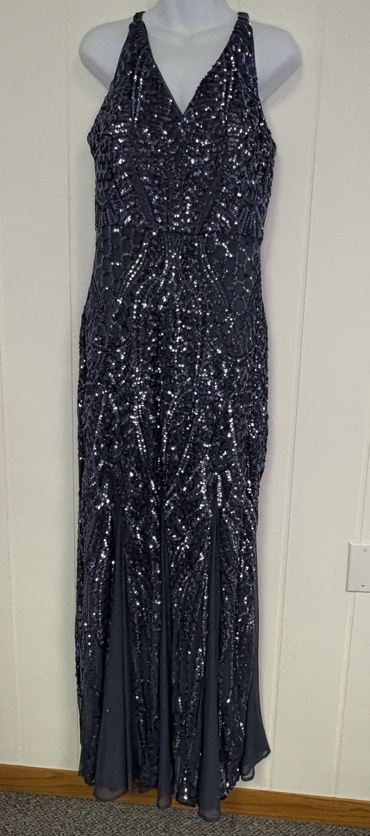 Formal Mermaid Style Bottom with Sequin Overlay