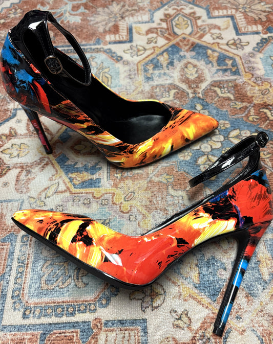 'Fiery' Ankle Strap Heels