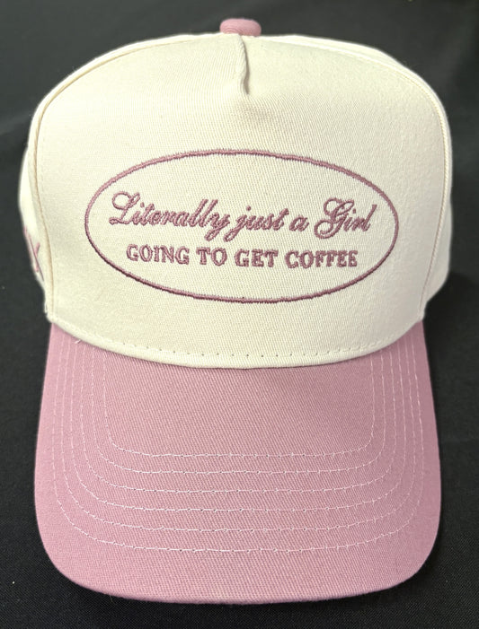 'Girl going to get coffee' Ballcap
