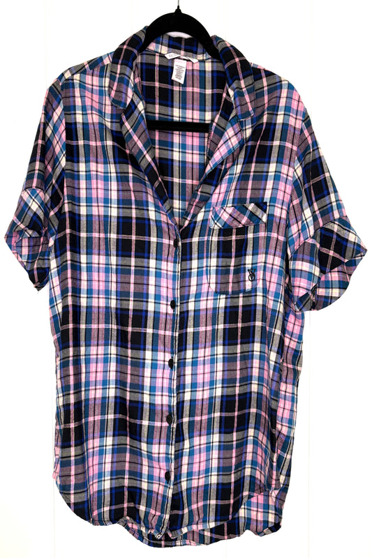 VS SS Plaid Button Down