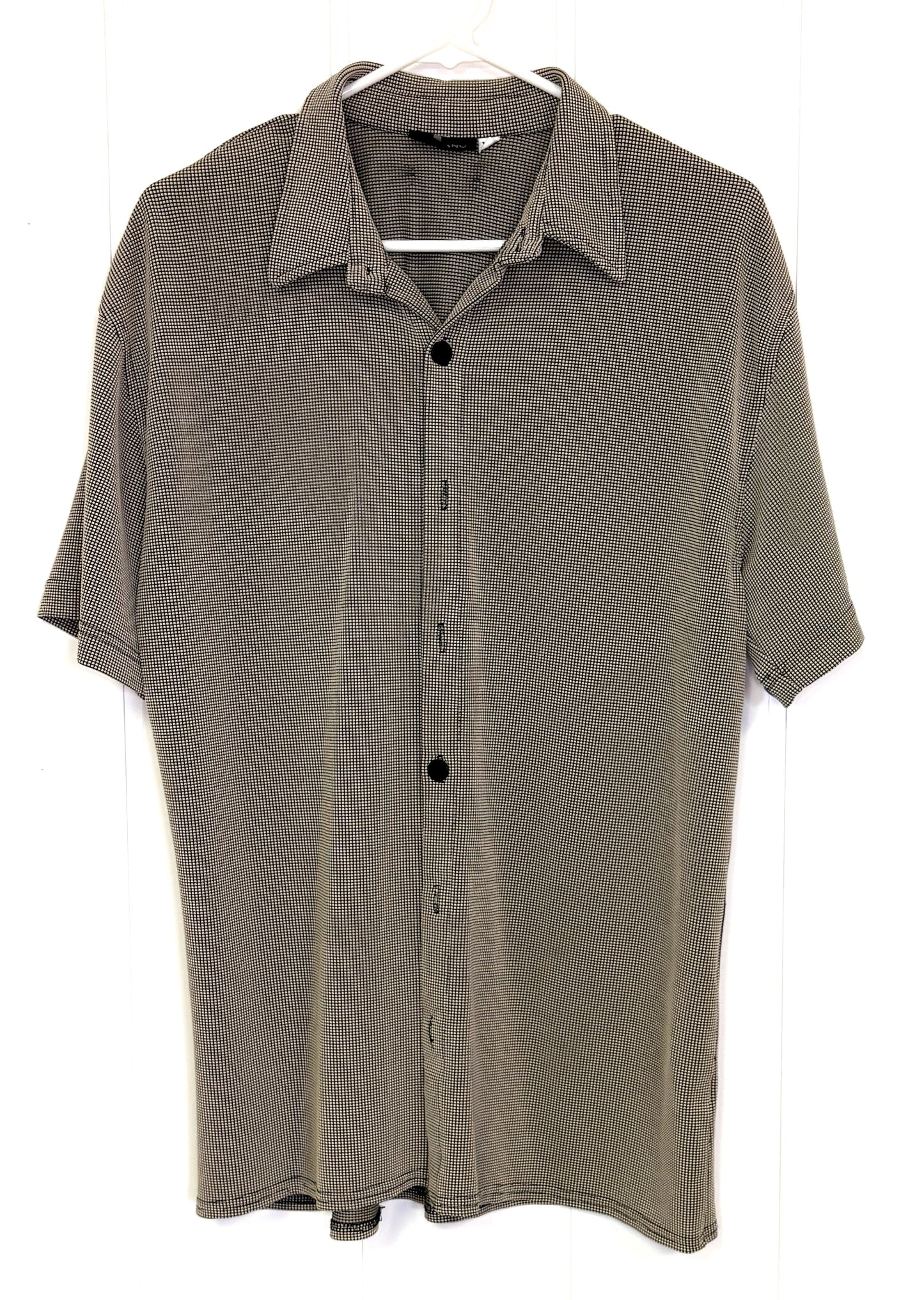 Button-down w/Square Print