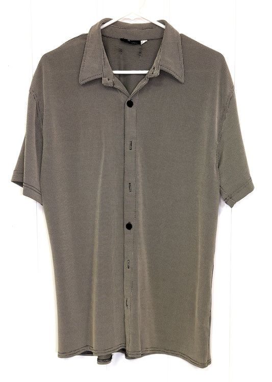 Button-down w/Square Print