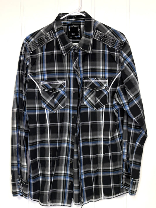 BKE Plaid LS Button Down