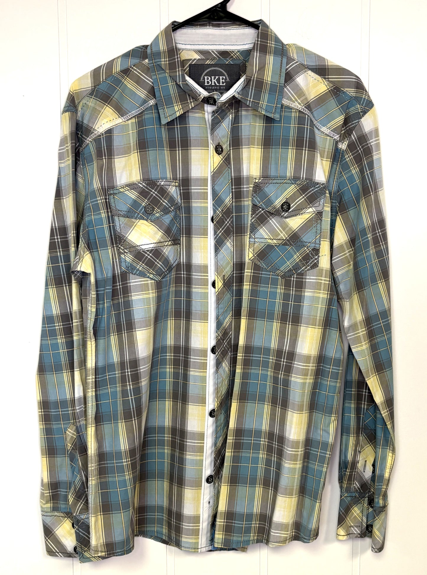 BKE Plaid LS Button Down