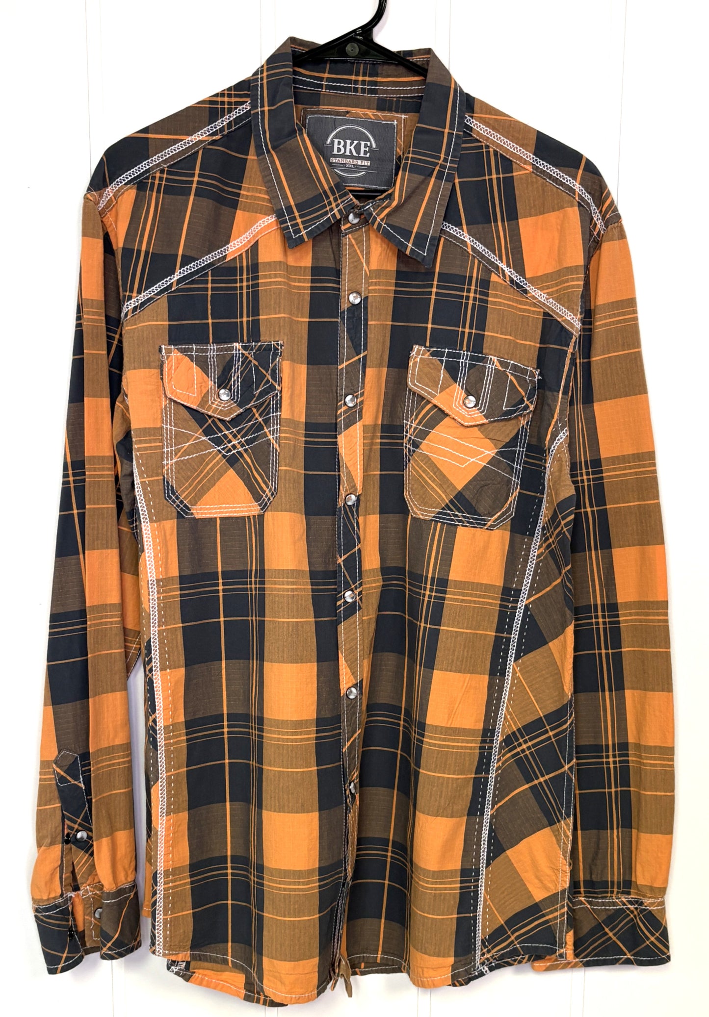 BKE Plaid LS Button Down