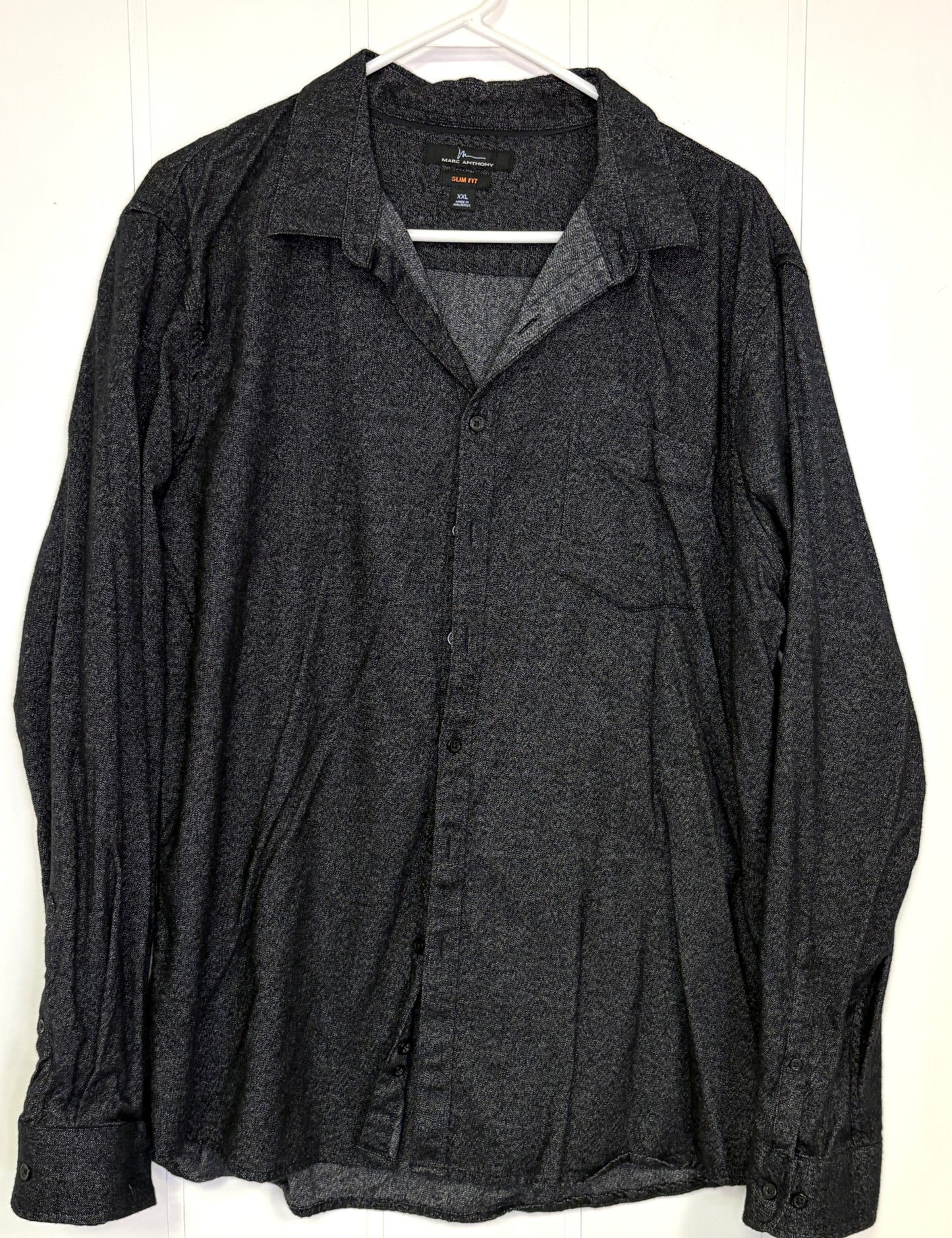 Knit LS Button Down