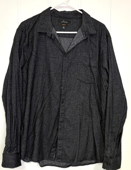 Knit LS Button Down