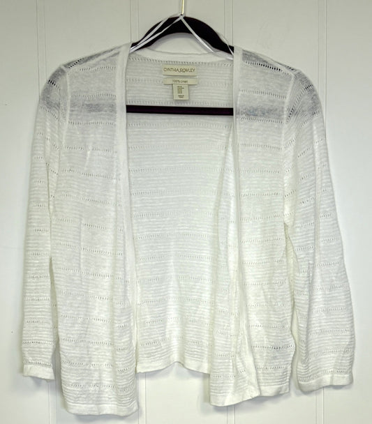 Linen Open Front Cardigan