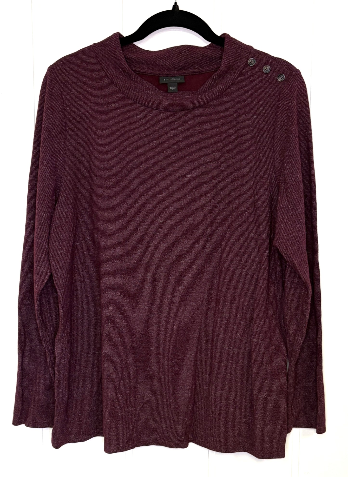 Button Shoulder Sweatshirt