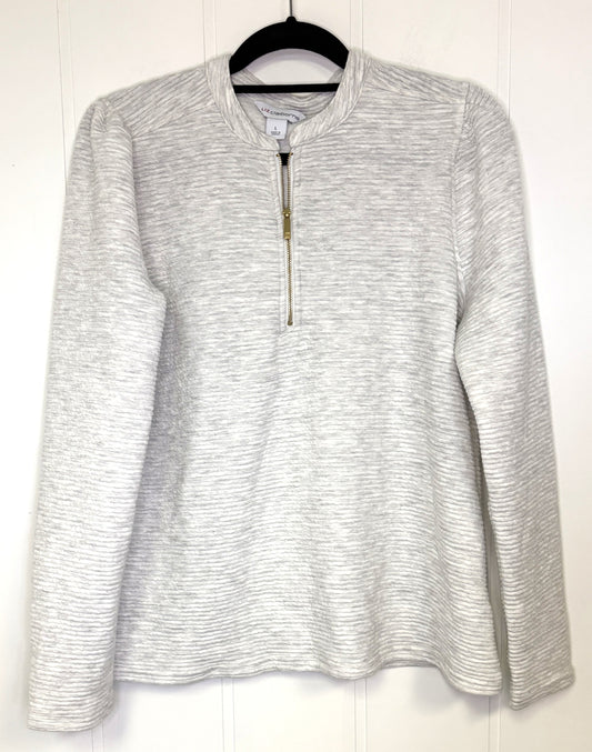 Half Zip Ribbed Sweater