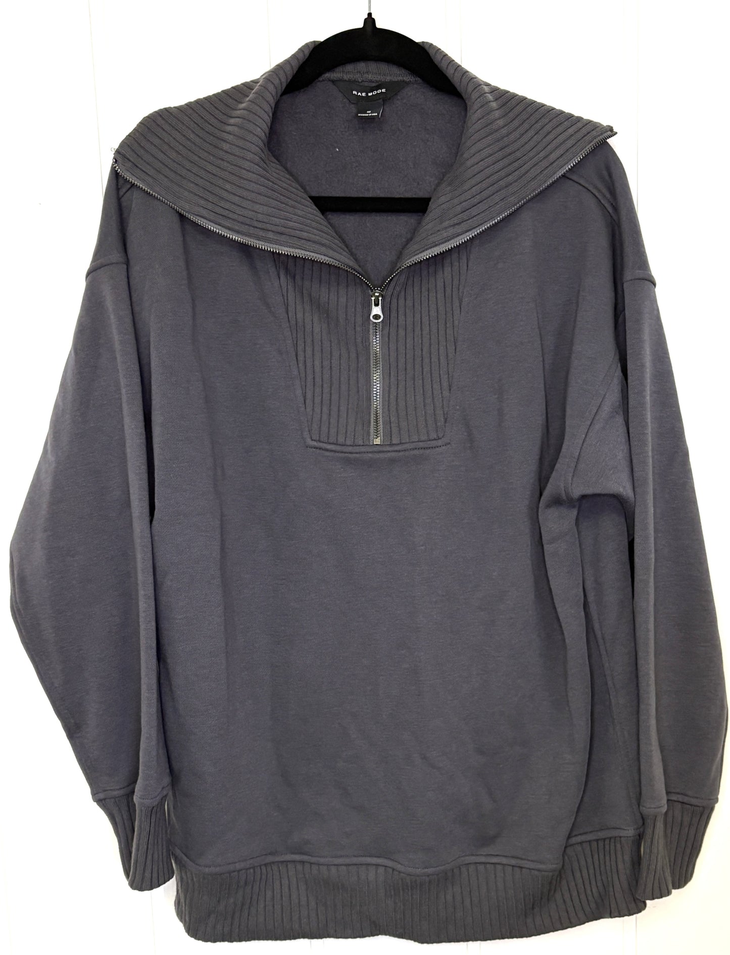 Half Zip Fleece Lined Sweater