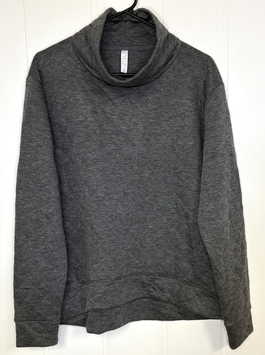 Quilted Pullover Sweatshirt