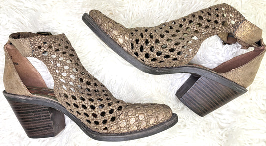 Braided Ankle Heel Booties