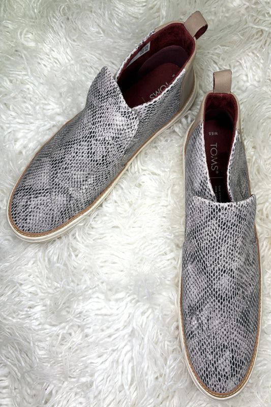 Snakeskin Slip-on Sneakers