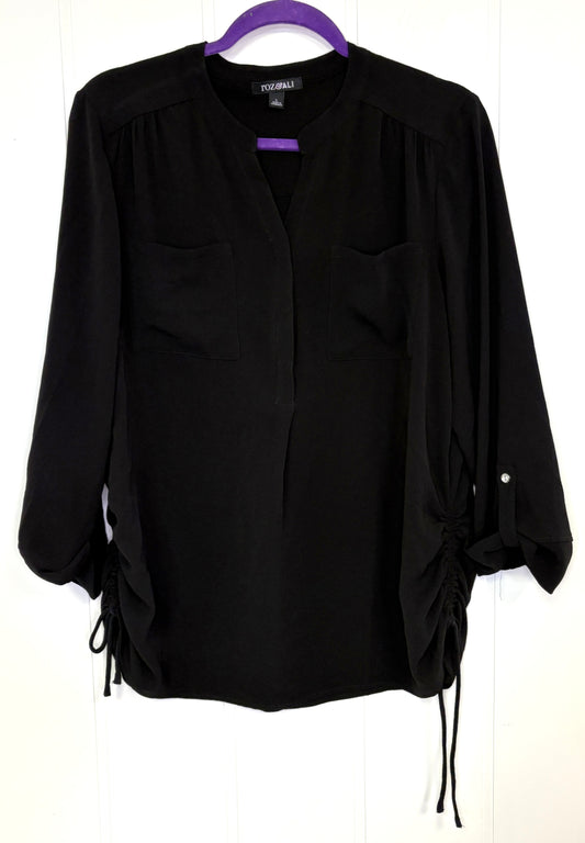 Ruched Button Blouse