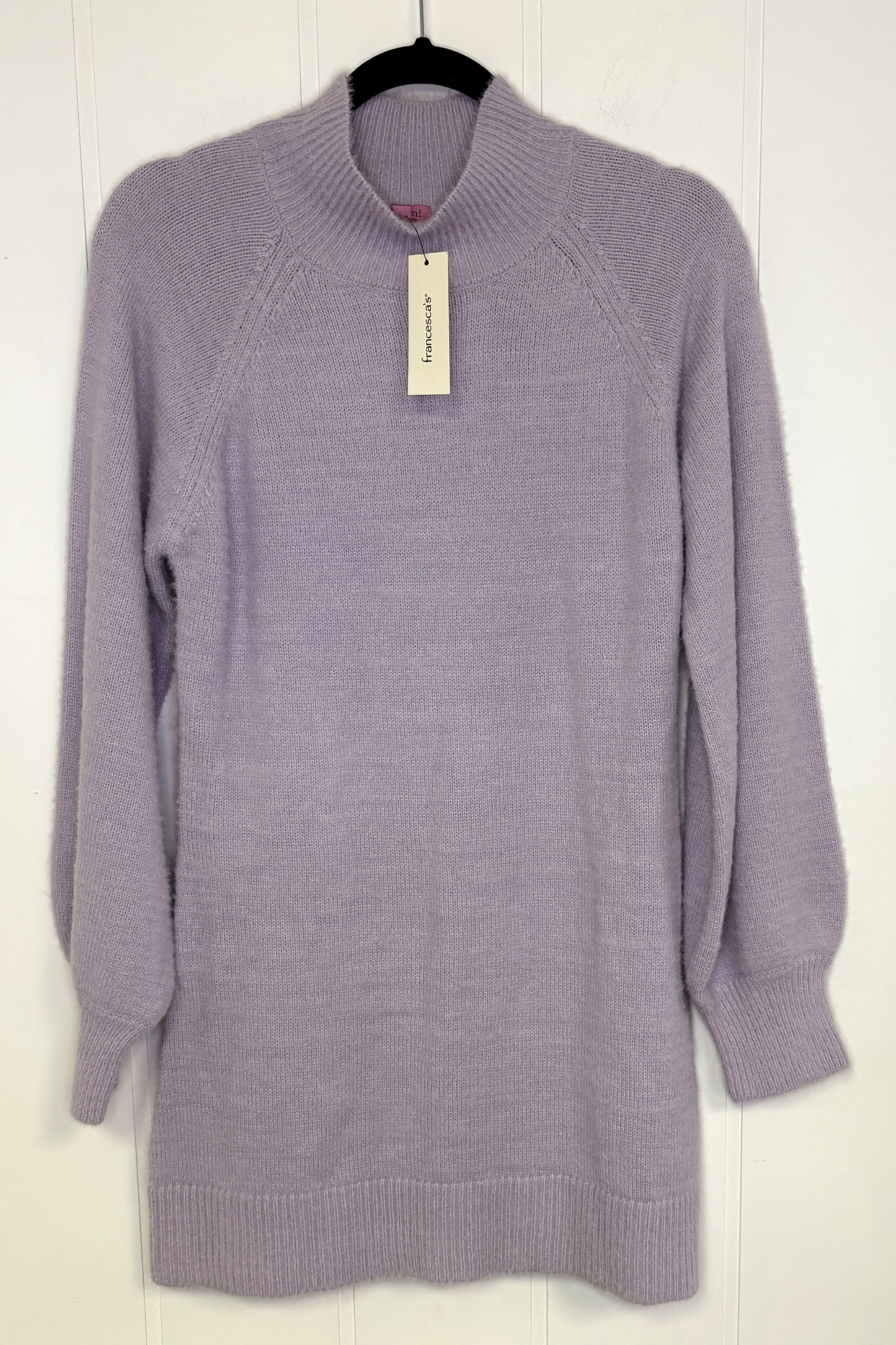 Cowl-Neck Tunic Sweater