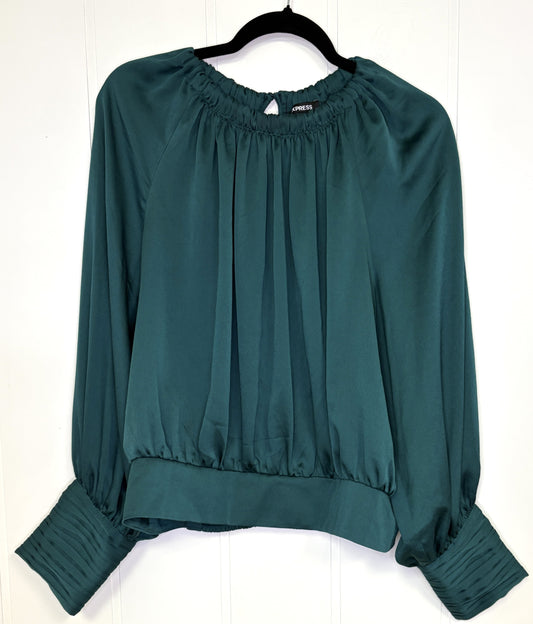 Satin Ruched Blouse