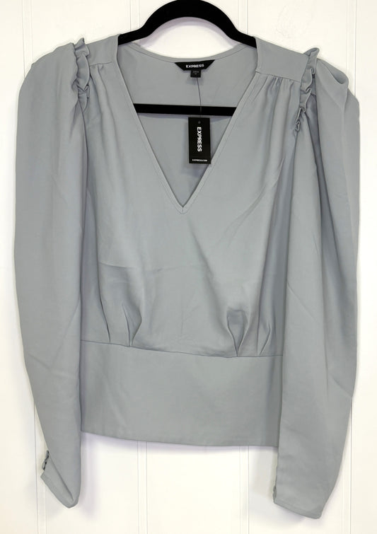Ruffle Sleeve Sheer Blouse