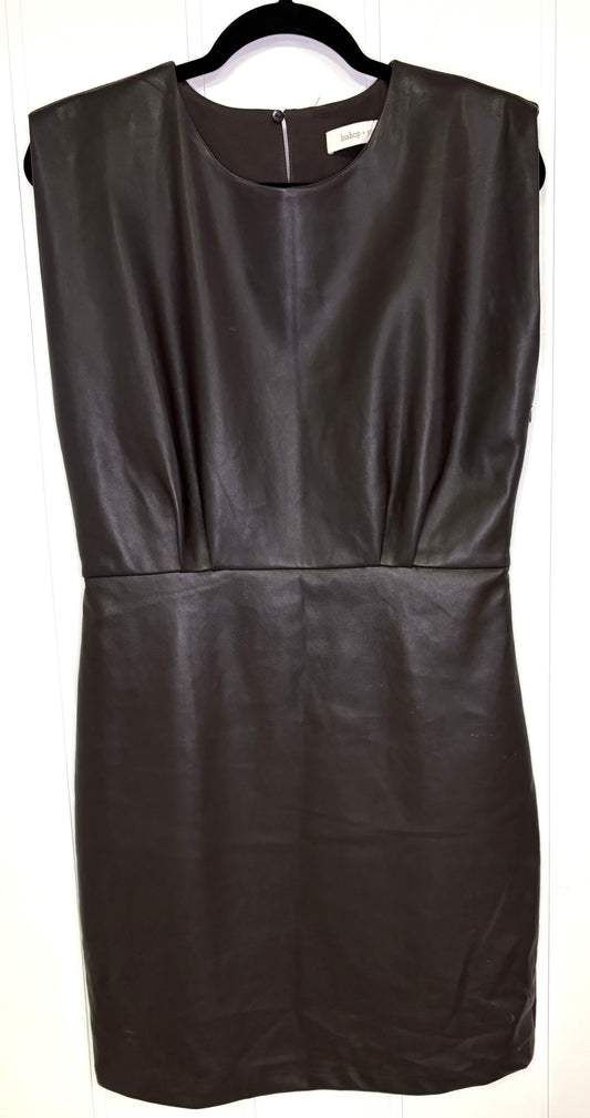Faux Leather Dress