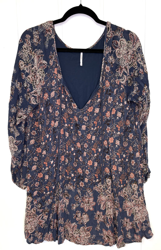 Floral Boho Tunic Mini Dress