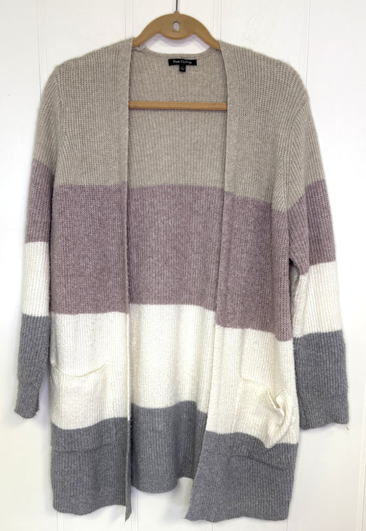 Color Block Striped Cardigan