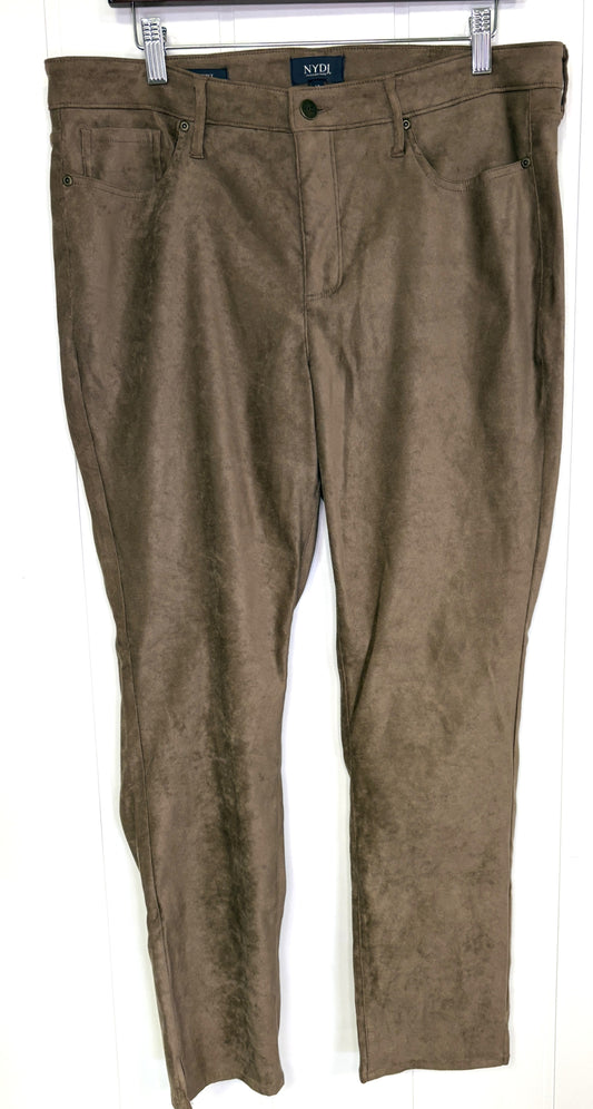 Ankle Slit Suede Pants