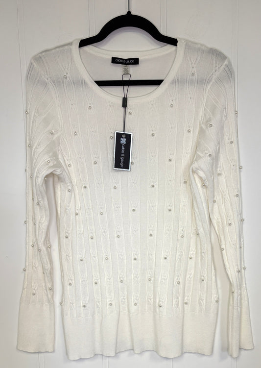 Beaded Textured Sweater