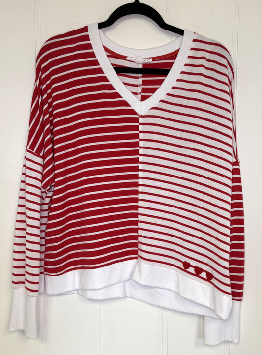 Striped V-Neck Sweater