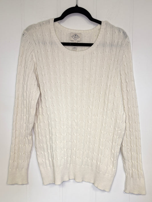 Cable Knit V-Neck Sweater