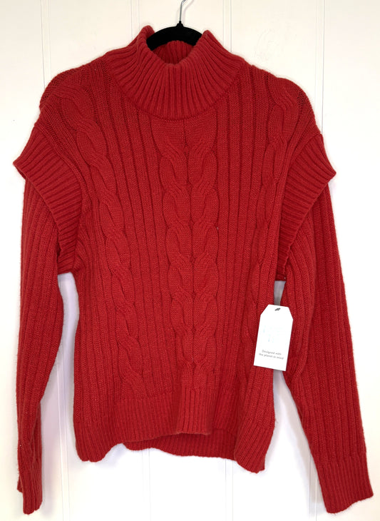 Cable Knit Cowlneck Sweater