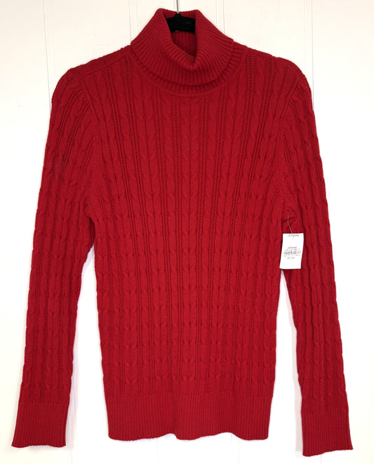 Cable Knit Cowlneck Sweater