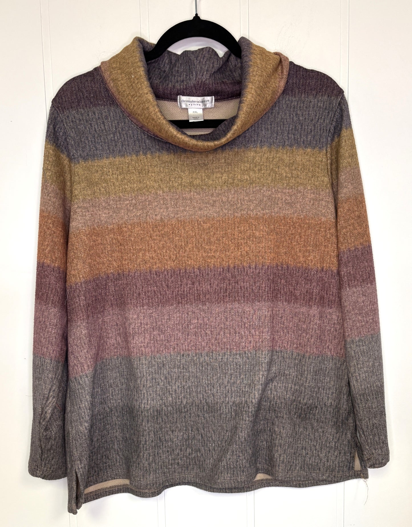 Ombre Cowlneck Sweater