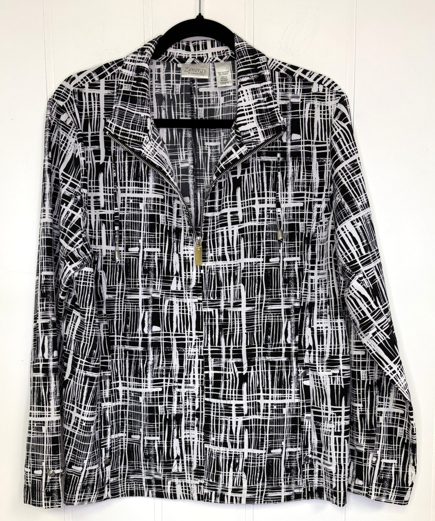 Full Zip Abstract Jacket