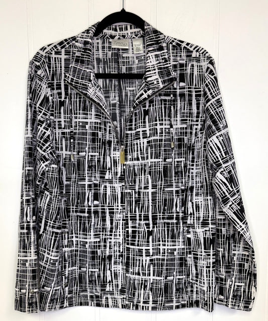 Full Zip Abstract Jacket