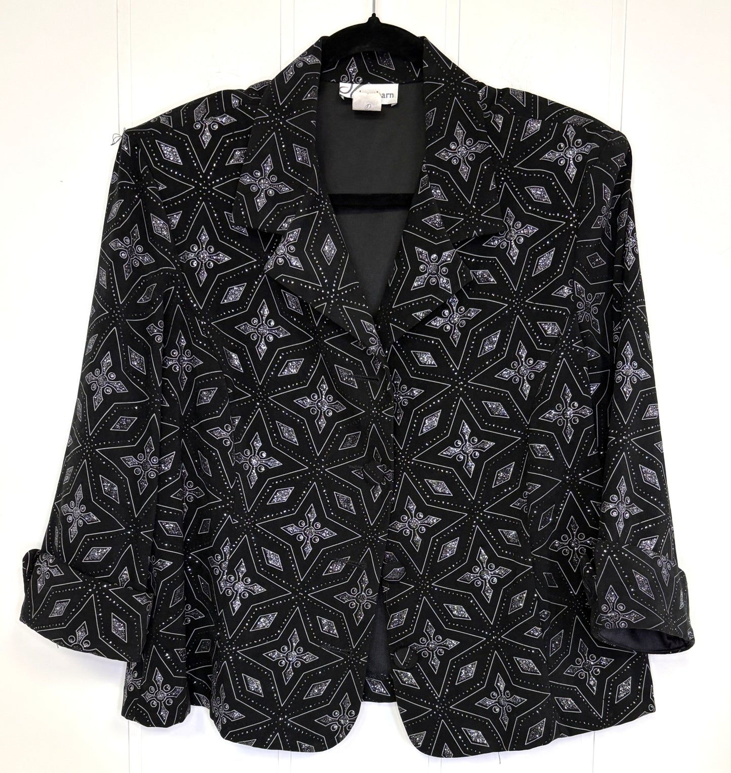 Snowflake Sparkly Print Blazer