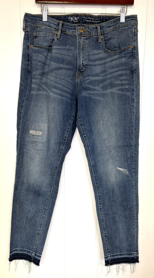 Fringe Ankle Denim Jeans