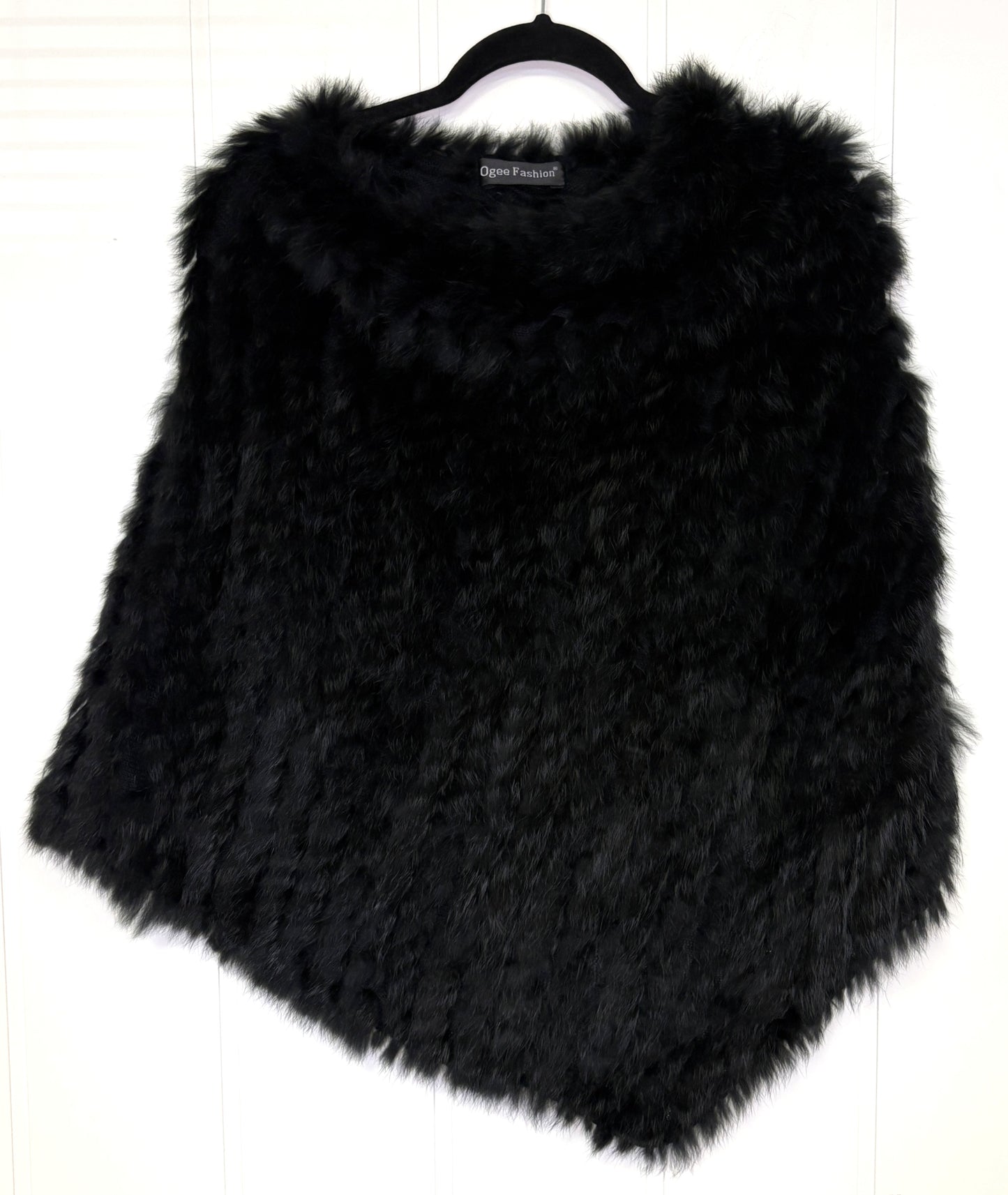 Authentic Rabbit Fur Poncho