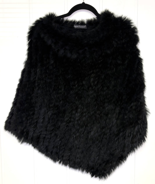 Authentic Rabbit Fur Poncho