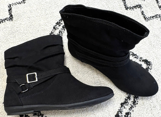 Pull On Slouch Ankle Booties