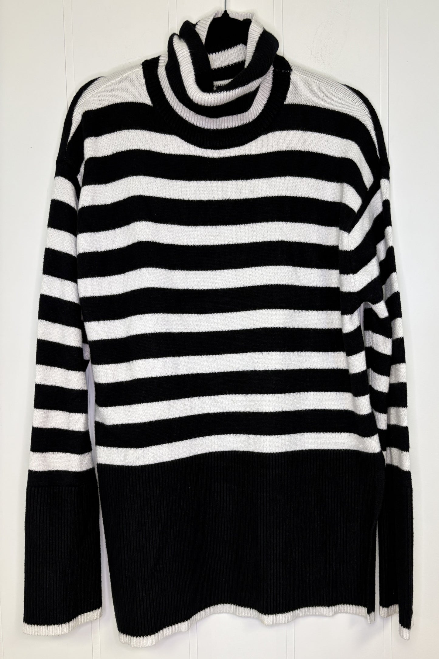 Tunic Stripe Turtleneck Sweater