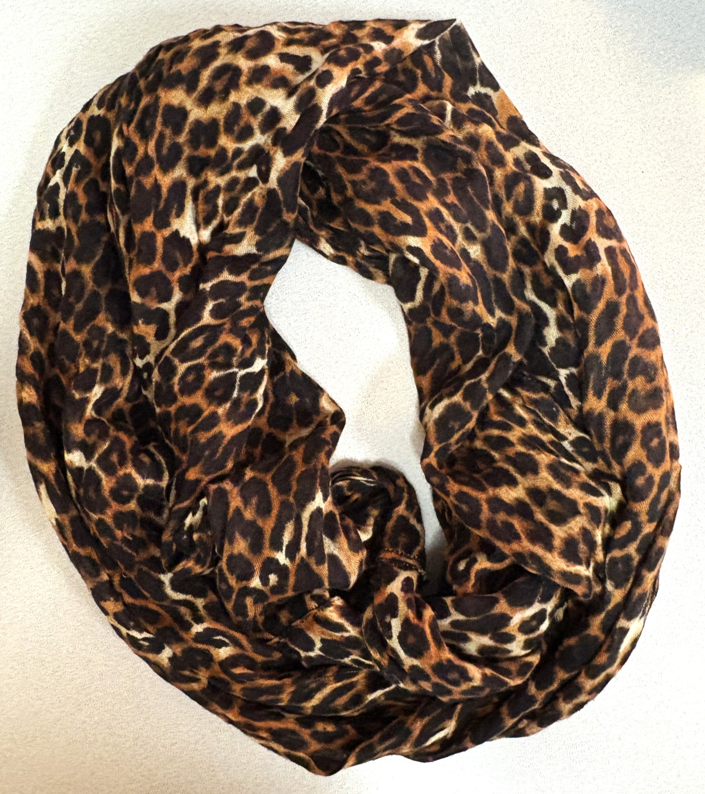 Infinity Cheetah Print Scarf