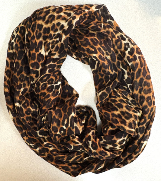 Infinity Cheetah Print Scarf