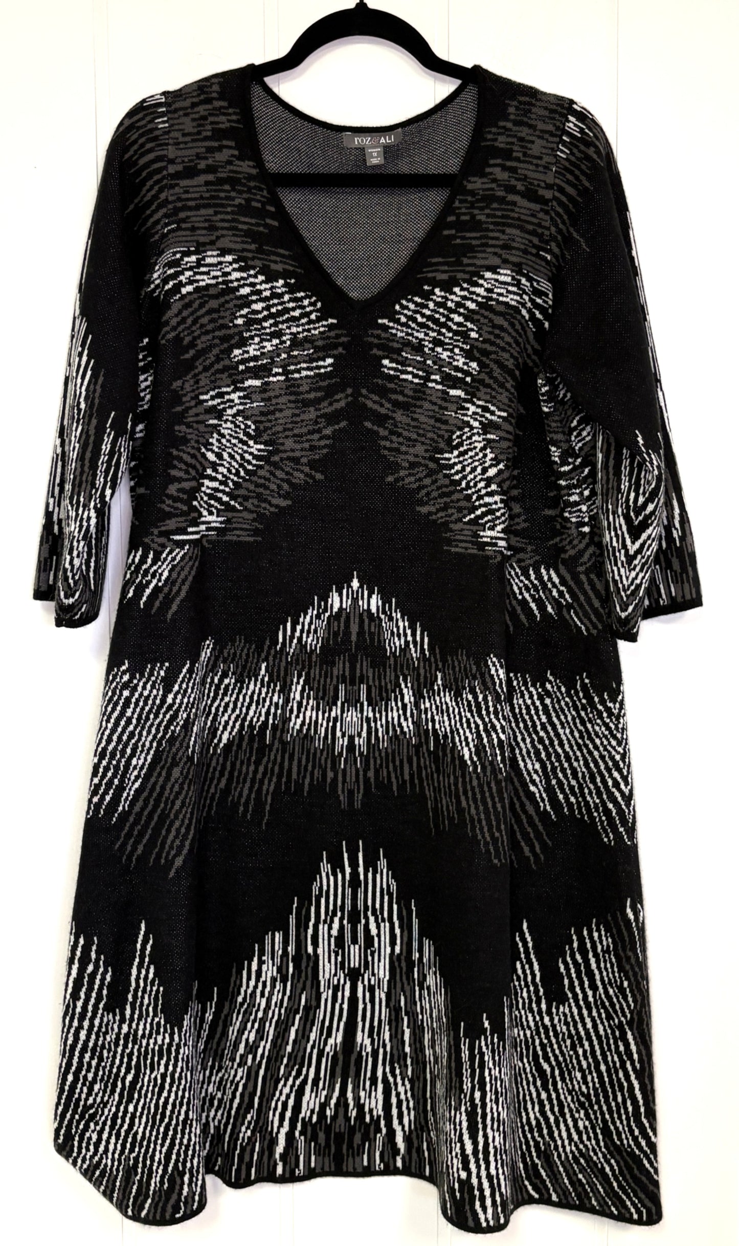 Tiger Pattern Sweater Dress