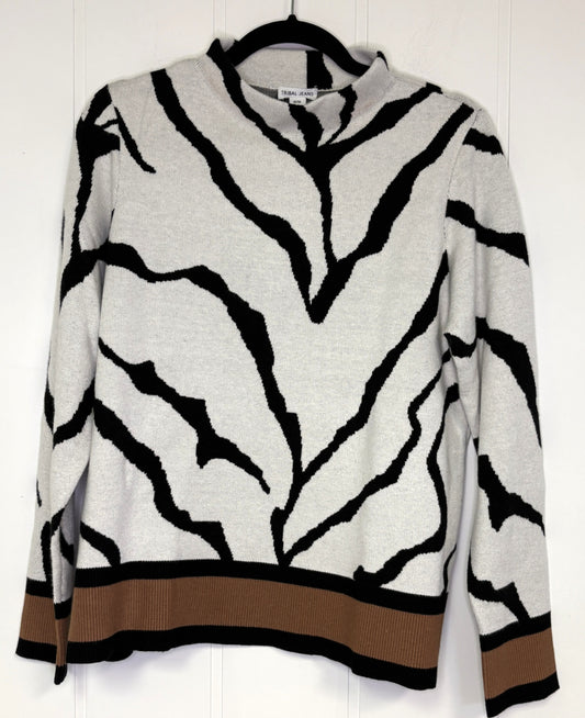 Tribal Jeans Zebra Print Sweater