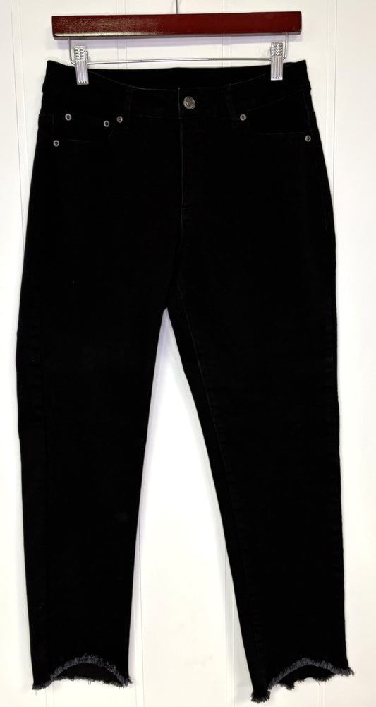Slim-Sation Jeans w/Fringe Ankle