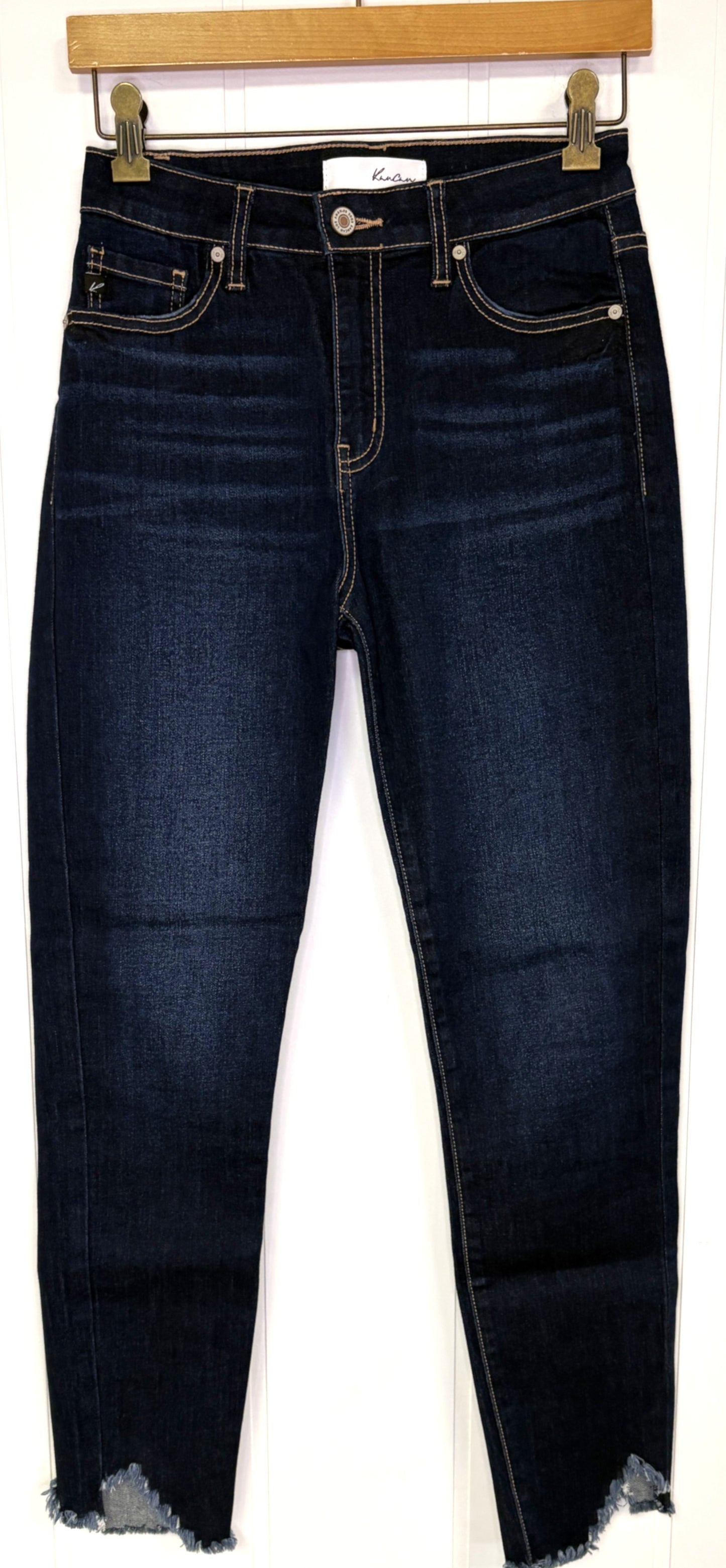 KanCan Fringe Ankle Jeans